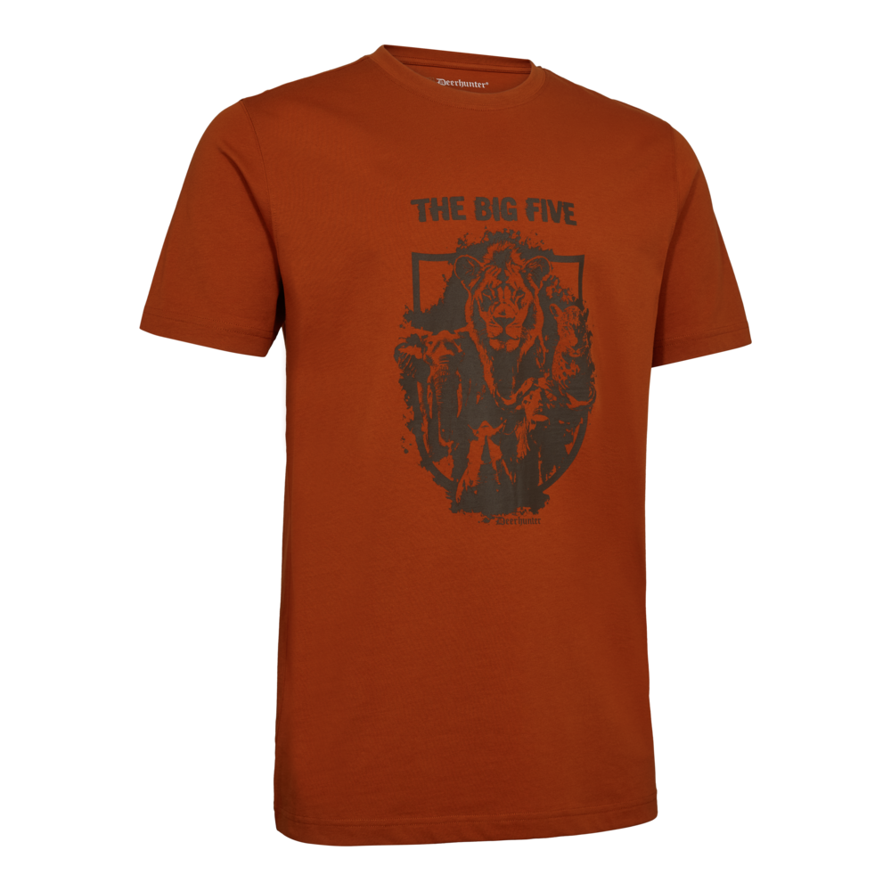 DEERHUNTER Weston T-Shirt - Men's - Oak Rust