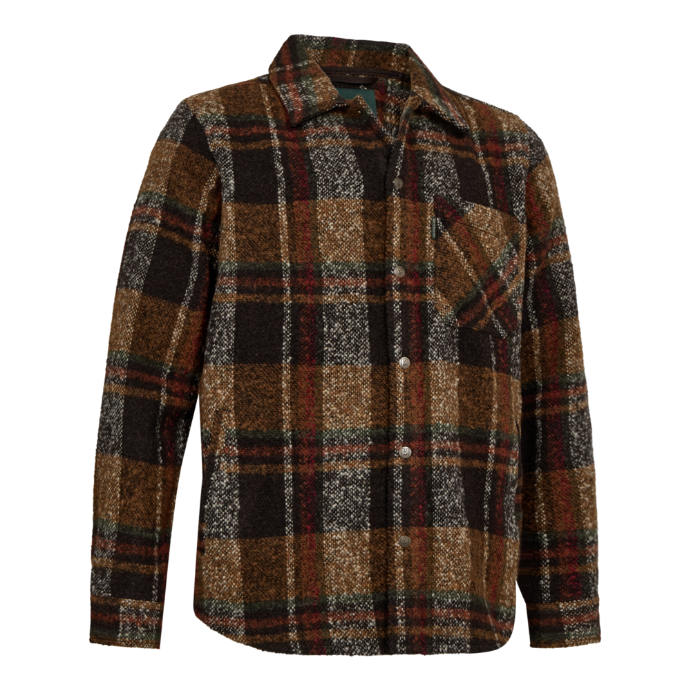 DEERHUNTER Wilder Overshirt - Men's - Brown Check