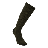 Deerhunter Wool Silk Socks in Forest Green - front view
