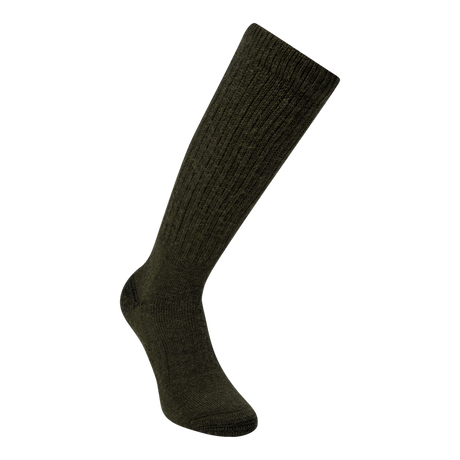 Deerhunter Wool Silk Socks in Forest Green - front view