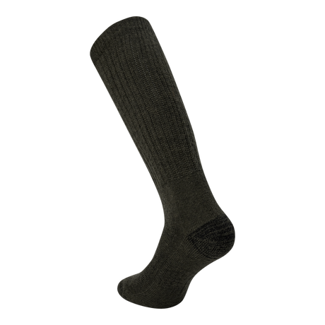 Deerhunter Wool Silk Socks in Forest Green - rear view