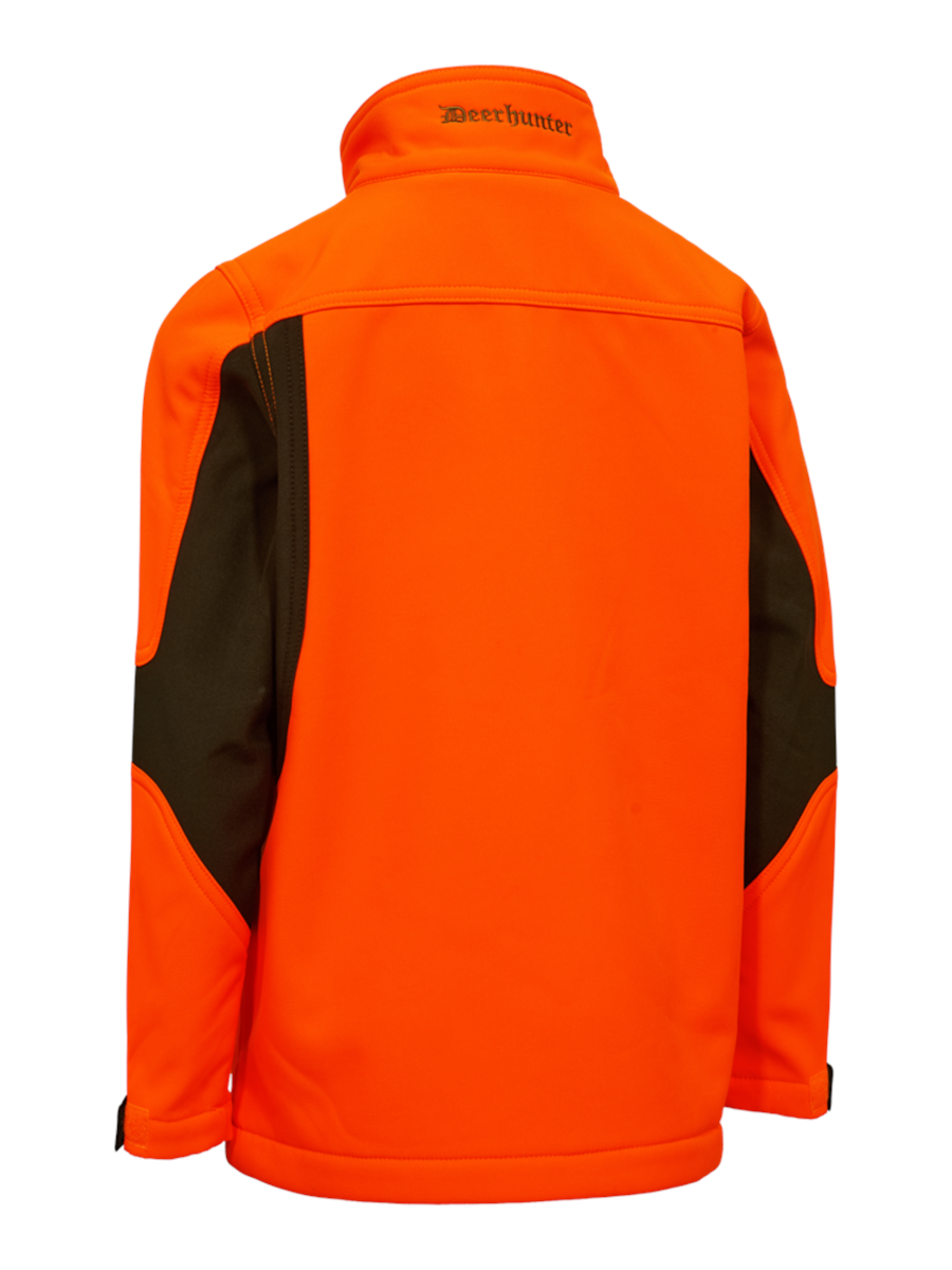 deerhunter youth rogaland softshell jacket orange 02 rear flat lay d p b 5847 663 900x1200