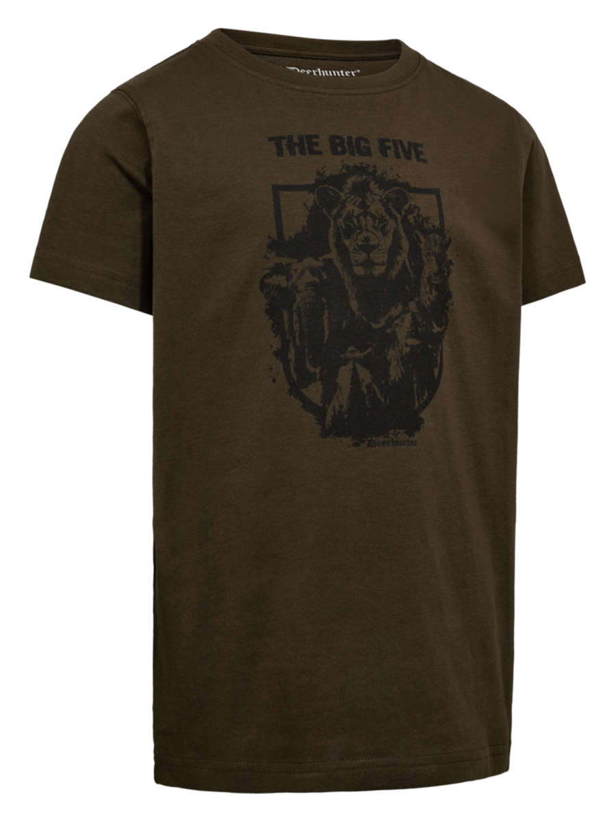 Deerhunter Youth Westy T-Shirt in Fallen Leaf – front product view