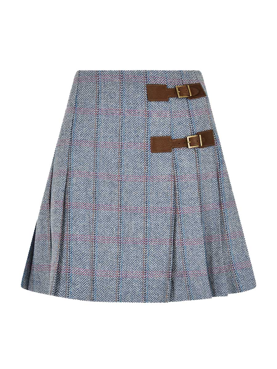 DUBARRY Blossom Ladies Tweed Skirt - Denim Haze