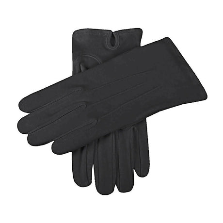 DENTS Men’s Three-Point Cotton Gloves – Black