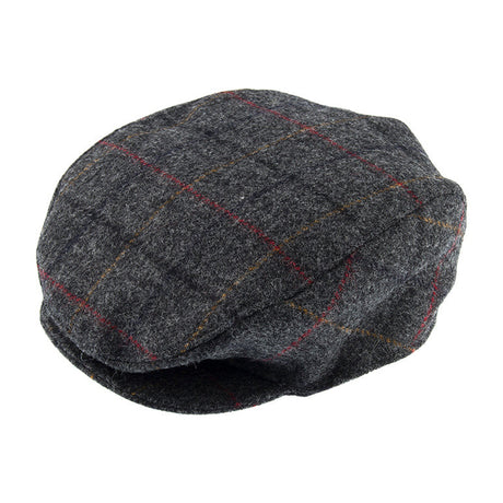 DENTS Men's Abraham Moon Check Tweed Flat Cap – CHARCOAL