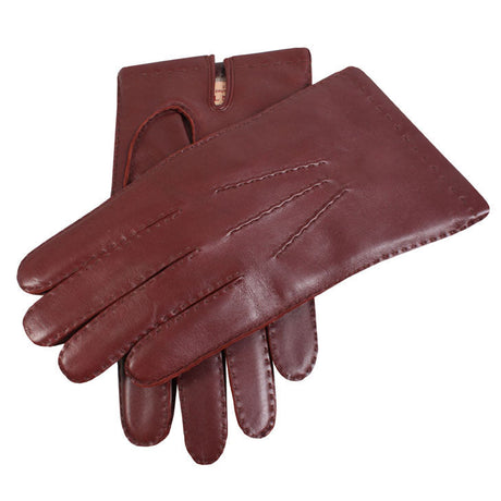 DENTS Chelsea Cashmere-Lined Leather Gloves - Mens Three-Point Handsewn - English Tan Dents