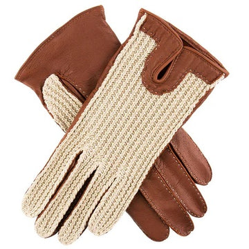 outdoor plus Leather Gloves for Men,Brown Leather Driving Gloves
