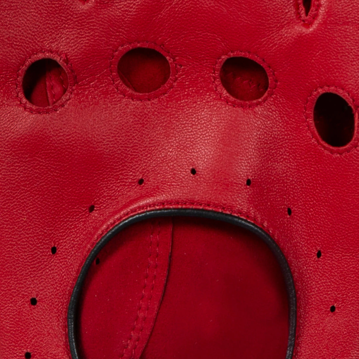 DENTS Delta Men's Classic Leather Driving Gloves - Berry & Black