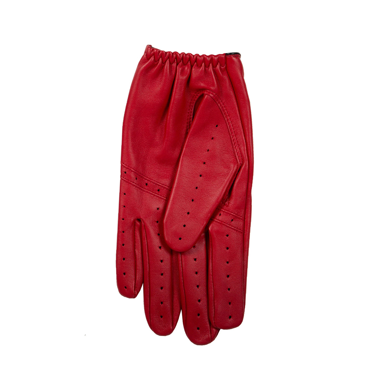 DENTS Delta Men's Classic Leather Driving Gloves - Berry & Black