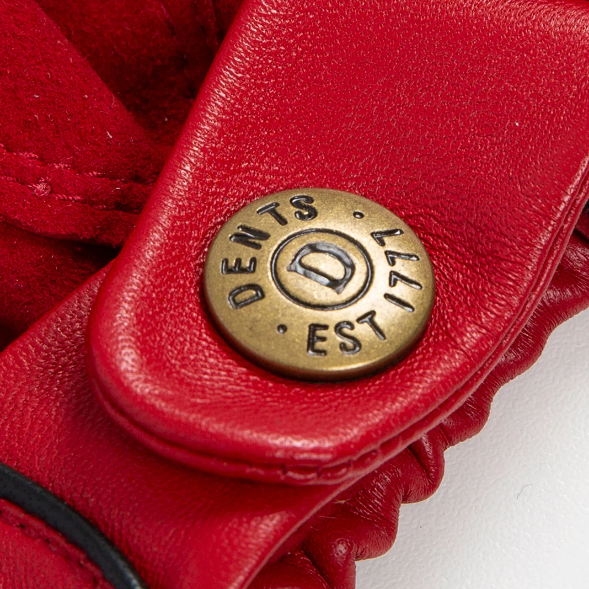 DENTS Delta Men's Classic Leather Driving Gloves - Berry & Black