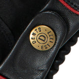 DENTS Delta Men's Classic Leather Driving Gloves - Black & Berry