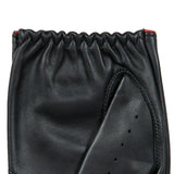 DENTS Delta Men's Classic Leather Driving Gloves - Black & Berry