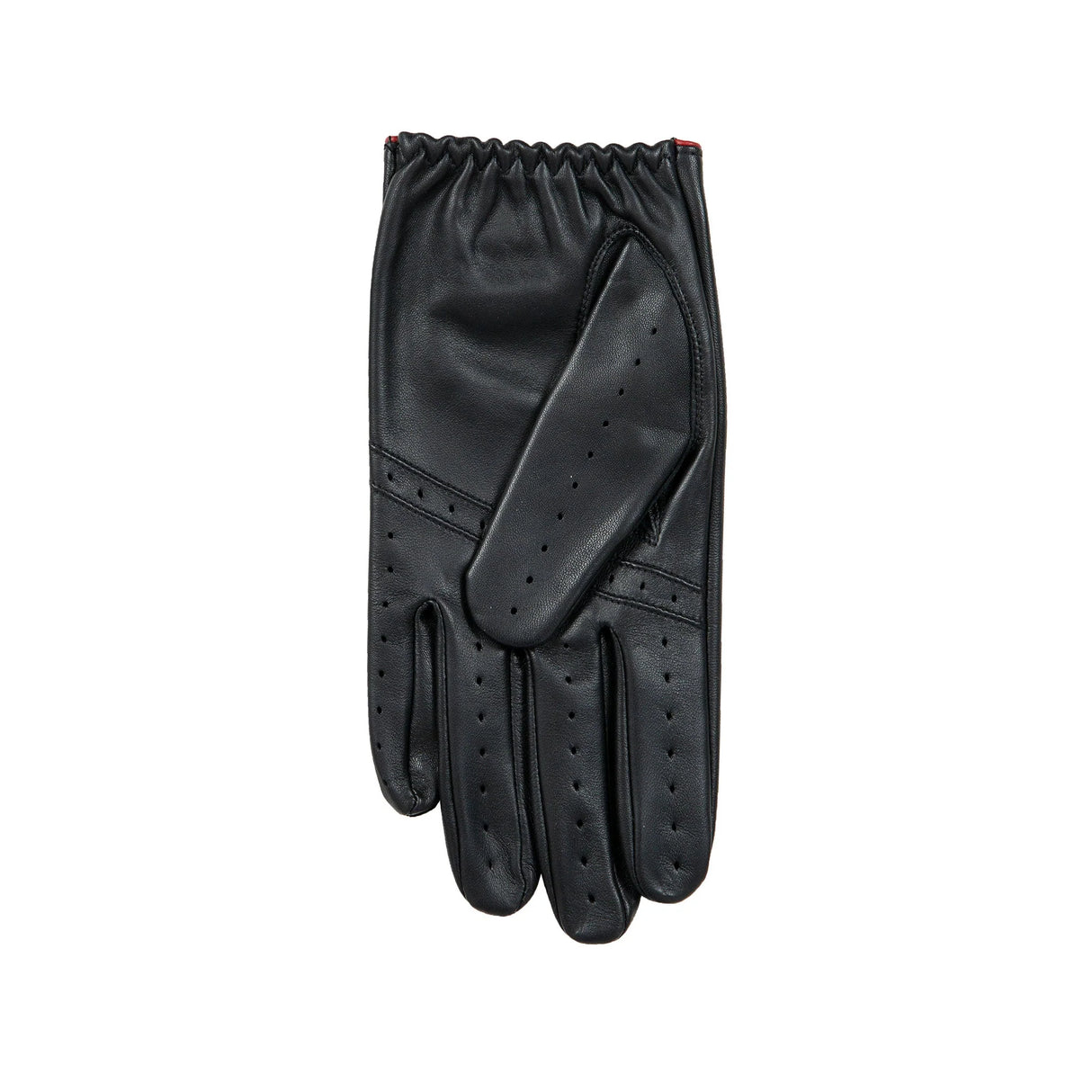 DENTS Delta Men's Classic Leather Driving Gloves - Black & Berry