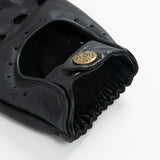 DENTS Delta Men's Classic Leather Driving Gloves - Black