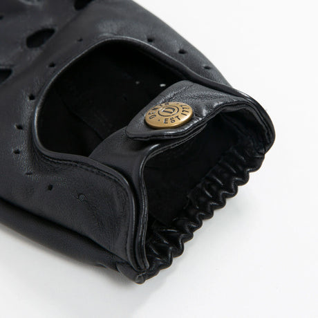 DENTS Delta Men's Classic Leather Driving Gloves - Black