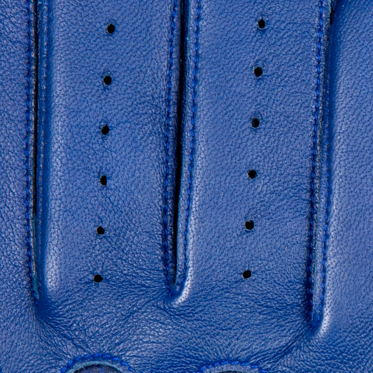 DENTS Delta Men's Classic Leather Driving Gloves - Royal Blue & Black