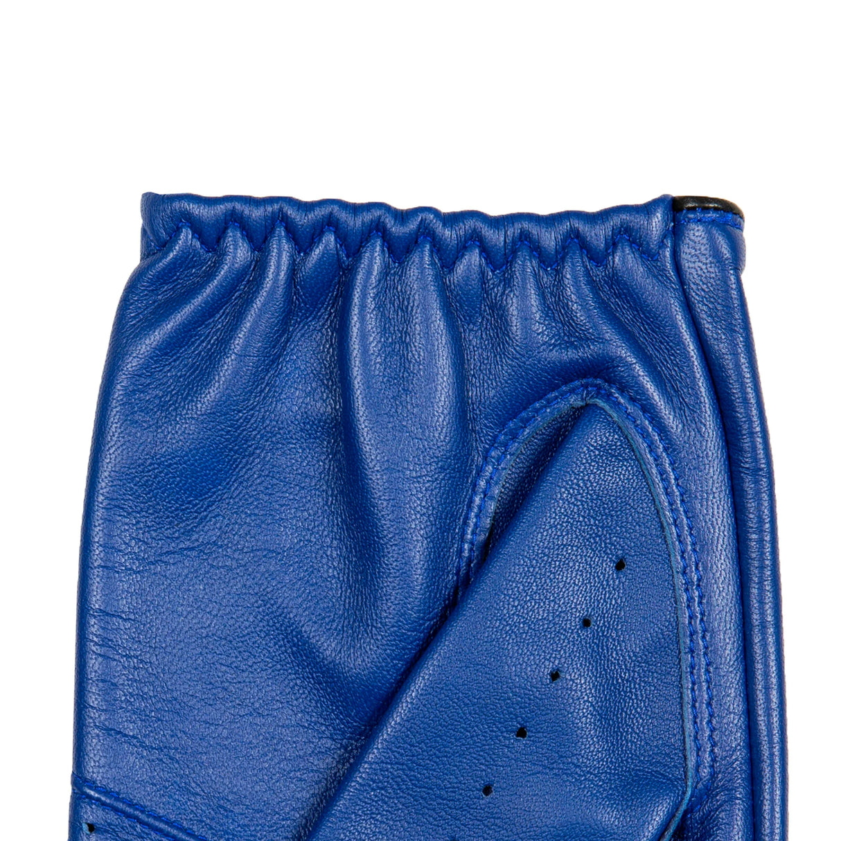 DENTS Delta Men's Classic Leather Driving Gloves - Royal Blue & Black