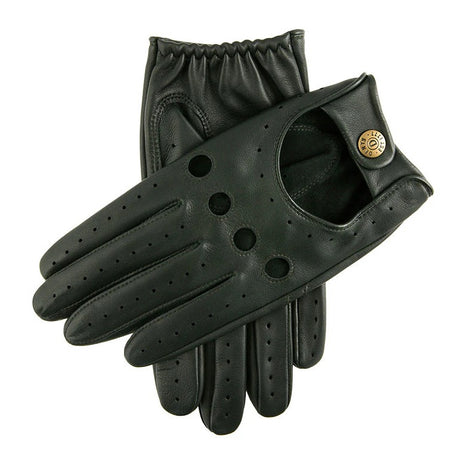DENTS Delta Men's Classic Leather Driving Gloves - British Racing Green