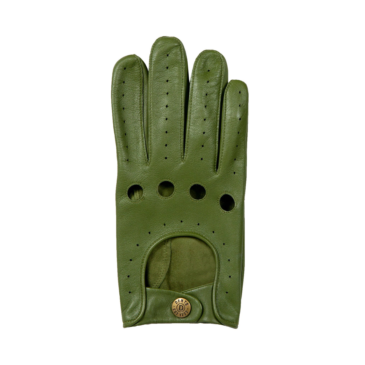 DENTS Delta Men's Classic Leather Driving Gloves - Lincoln Green