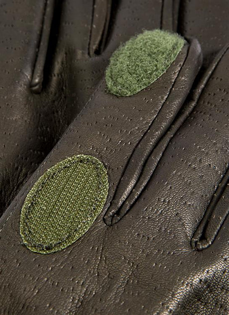 DENTS Regal Heritage Fleece-Lined Leather Shooting Gloves - Mens - Green Dents