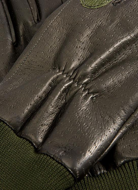DENTS Regal Heritage Fleece-Lined Leather Shooting Gloves - Mens - Green Dents