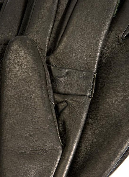 DENTS Royale Heritage Silk-Lined Leather Shooting Gloves - Mens - Olive