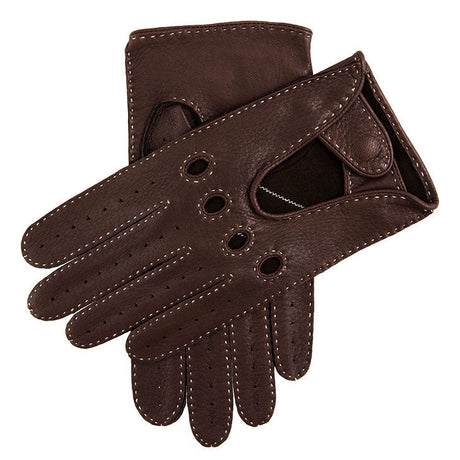 DENTS Winchester Deerskin Driving Gloves - Mens Unlined - Bark Dents