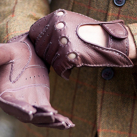DENTS Winchester Deerskin Driving Gloves - Mens Unlined - Bark Dents