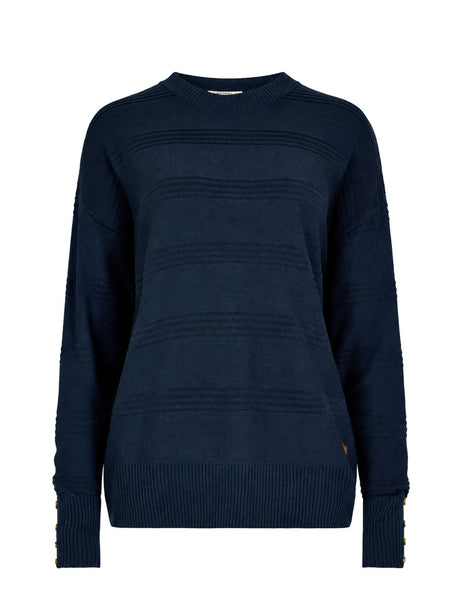 DUBARRY Ashfield Crew Neck Jumper - Ladies - Navy