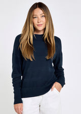 DUBARRY Ashfield Crew Neck Jumper - Ladies - Navy