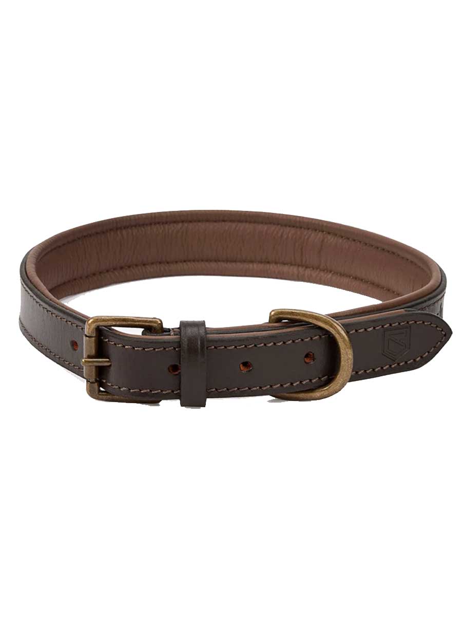 DUBARRY Axel Leather Dog Collar - Mahogany