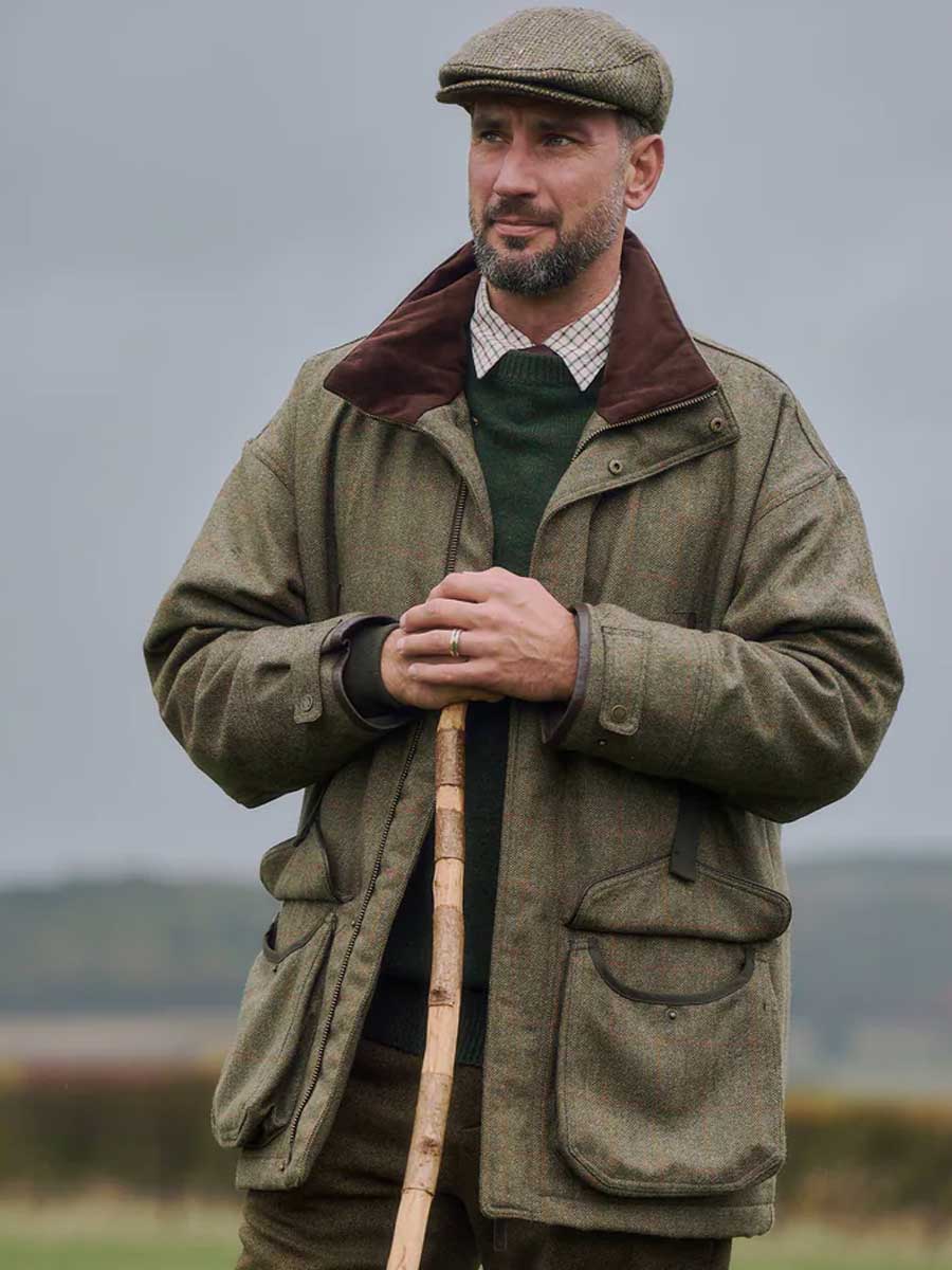 DUBARRY Ballinturbet Shooting Jacket - Mens Tweed - Cedar