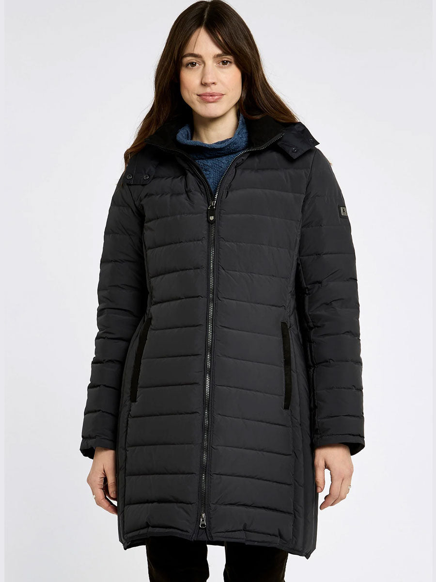 DUBARRY Ballybrophy Long Quilted Jacket - Women's - Charcoal