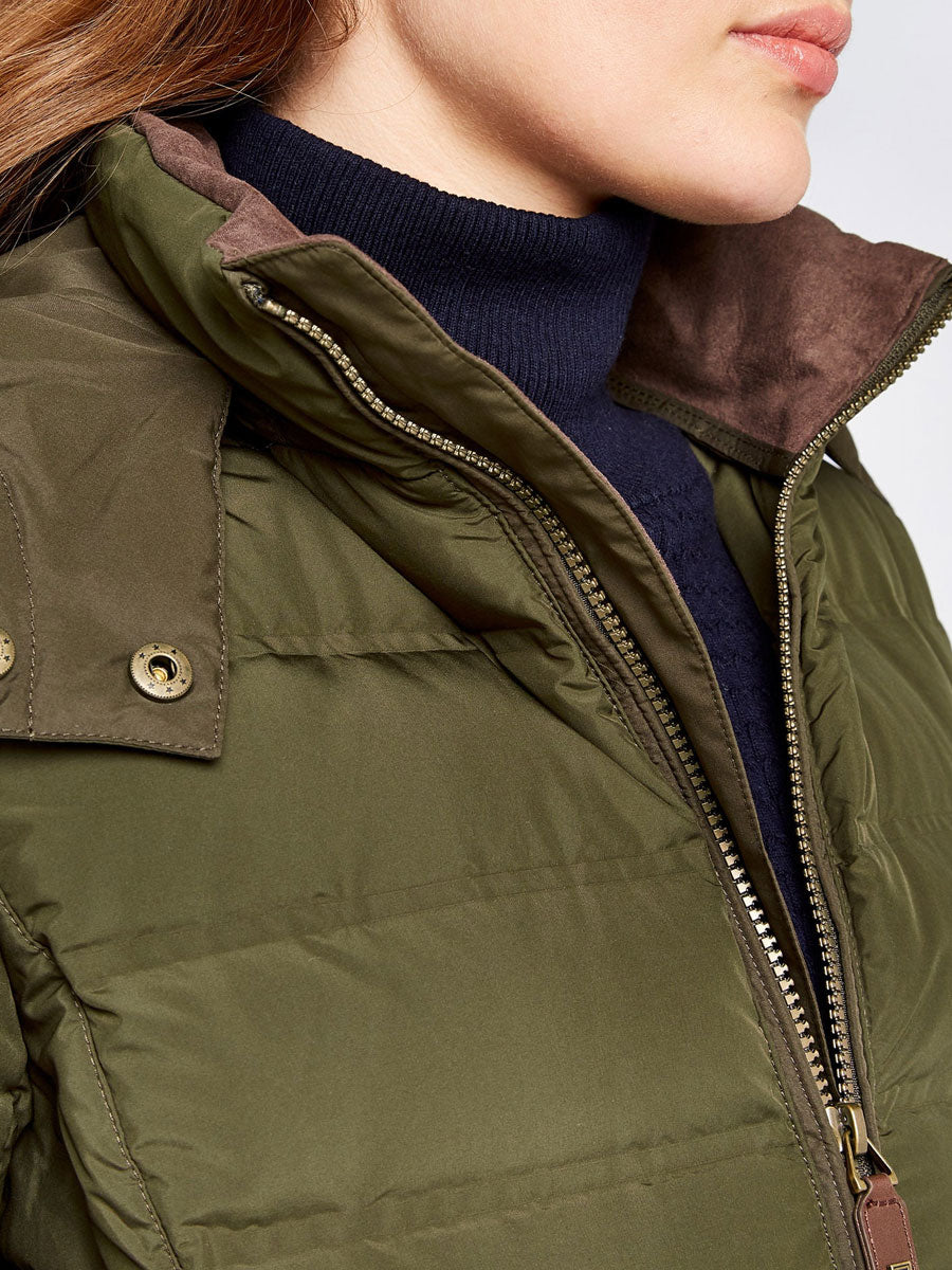 DUBARRY Ballybrophy Long Quilted Jacket - Women's - Olive