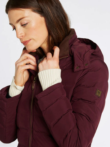 DUBARRY Ballybrophy Long Quilted Jacket - Women's - Ox Blood