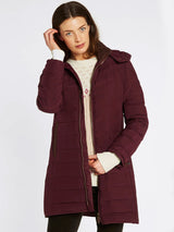 DUBARRY Ballybrophy Long Quilted Jacket - Women's - Ox Blood