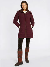DUBARRY Ballybrophy Long Quilted Jacket - Women's - Ox Blood