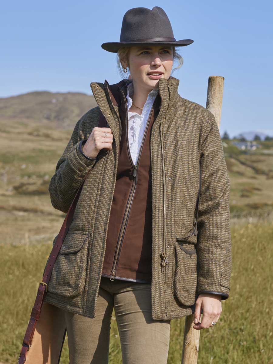 DUBARRY Ballynahinch Tweed Shooting Jacket - Women's - Heath