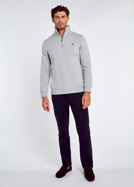 DUBARRY Boyce Zip Neck Sweater - Men’s - Grey Marl