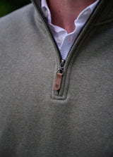 DUBARRY Boyce Zip Neck Sweater - Men’s - Kelp