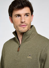 DUBARRY Boyce Zip Neck Sweater - Men’s - Kelp