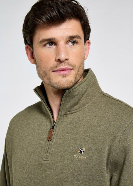DUBARRY Boyce Zip Neck Sweater - Men’s - Kelp