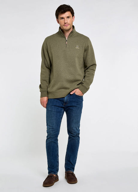 DUBARRY Boyce Zip Neck Sweater - Men’s - Kelp