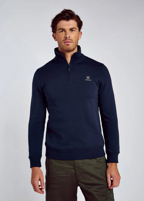 DUBARRY Boyce Zip Neck Sweater - Men’s - Navy