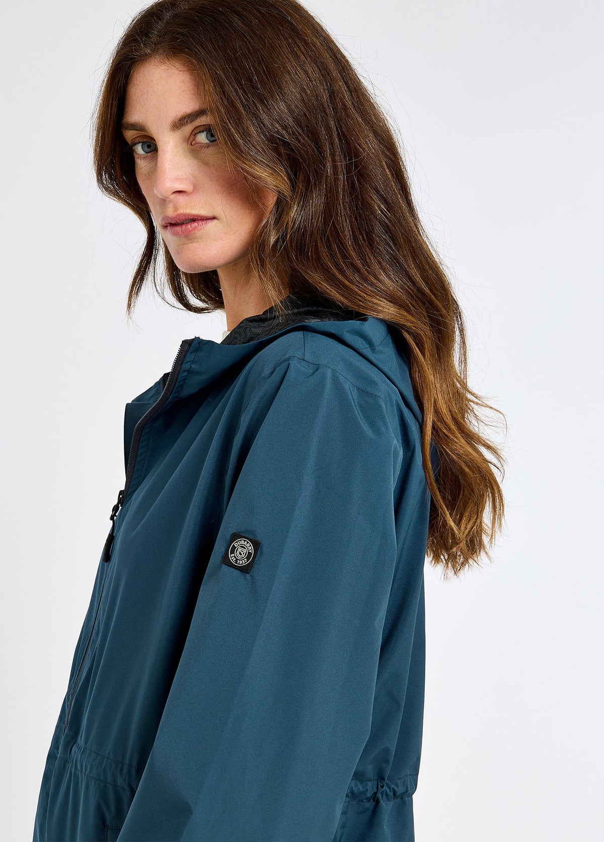 DUBARRY Brookside Waterproof Rain Mac - Ladies - Atlantic