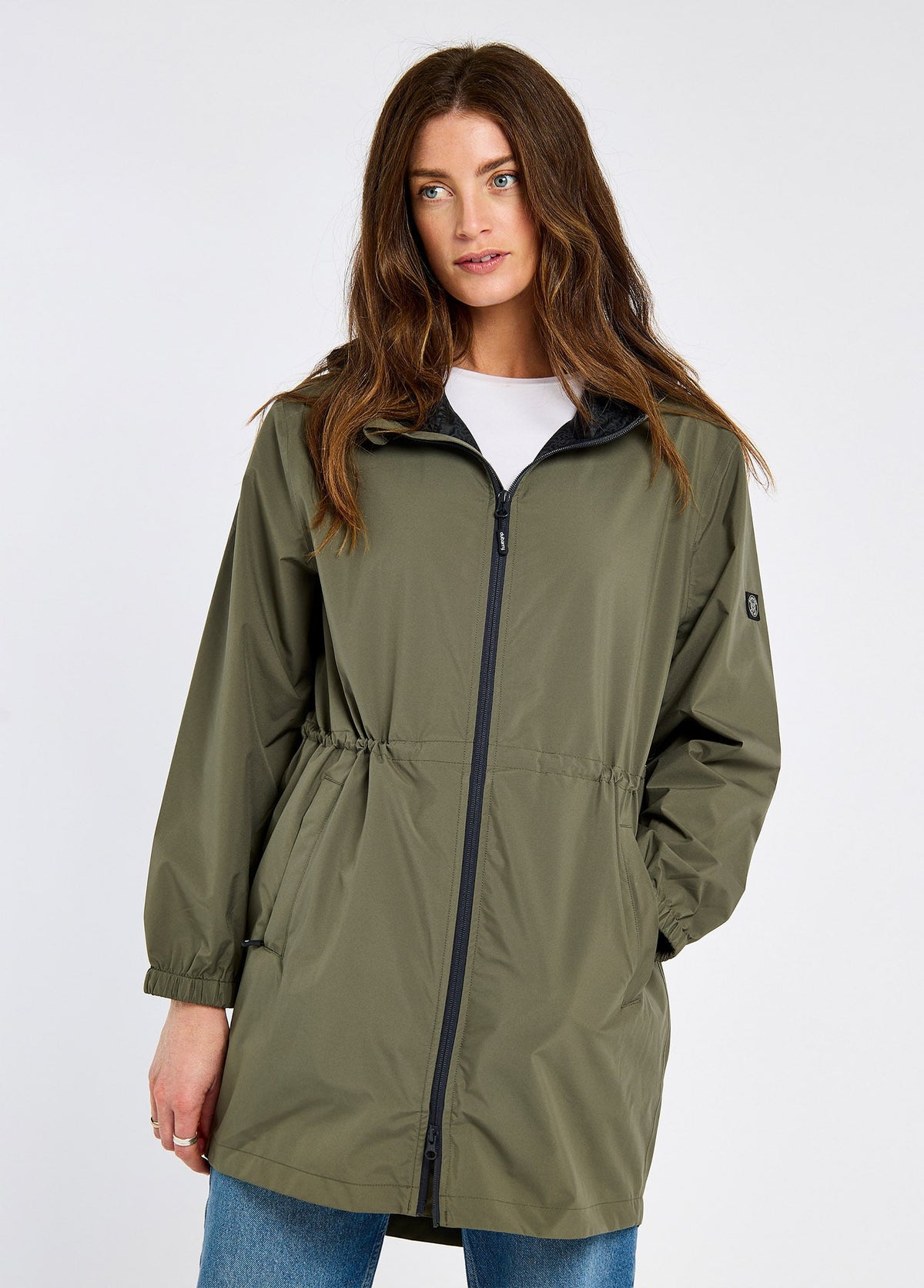 DUBARRY Brookside Waterproof Rain Mac - Ladies - Kelp