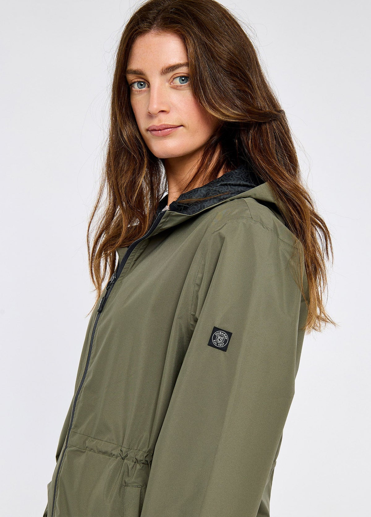 DUBARRY Brookside Waterproof Rain Mac - Ladies - Kelp