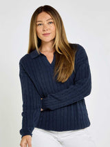 DUBARRY Brownville Cable Knit Jumper - Womens - Navy