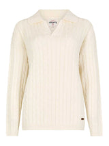 DUBARRY Brownville Cable Knit Jumper - Womens - Oyster